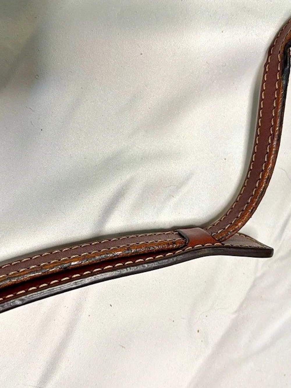 Dooney & Bourke Pebble Grain Zip Crossbody Cream & Brown Bag - Picture 14 of 15